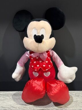 Disney | Mickey Mouse in Heart Print Suit (Valentine’s Day) - 14” Plush Toy